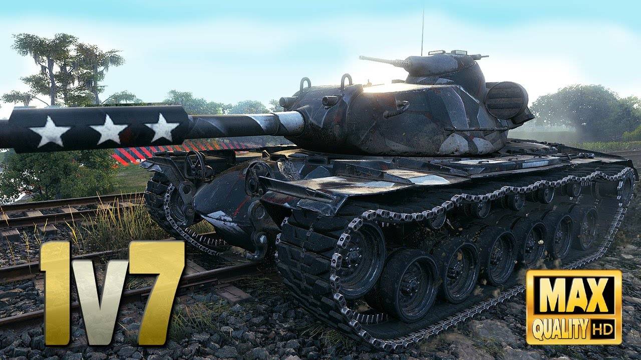 T110E5: Профессиональный игрок в одиночку против 7 - World of Tanks