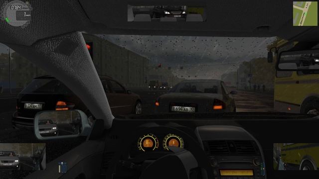 Жесткое дтп с автобусом в городе в City Car Driving 2016 (3D инструктор - Учебный автосимулятор 2) [