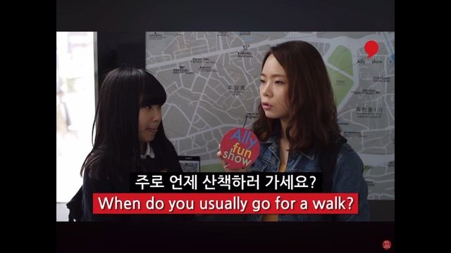 주로 언제 산책하러 가세요?