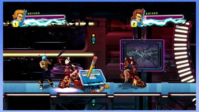 Double Dragon Neon: Robots and Girls - PART 4 - Steam Train