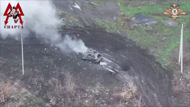 💥☠⚡Без шанса на выживание – уничтожение внедорожника ВСУ⚡