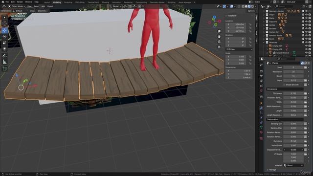 3. Lesson 63 - Creating Bridges in Blender for the Aztec City