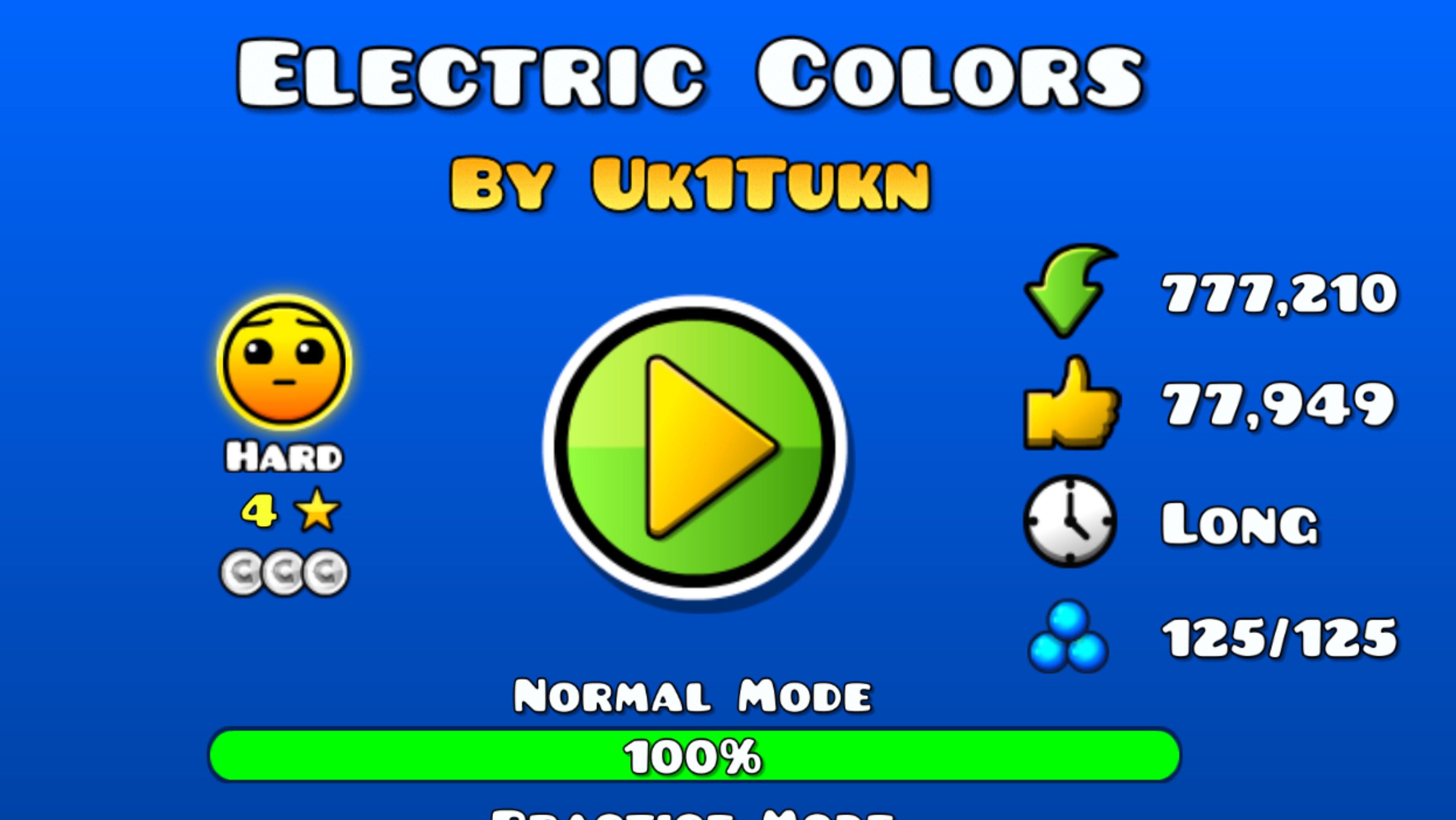 Electric colors/ geometry dash 2.207 ( not of mulpan )