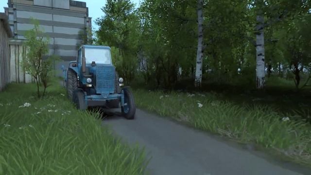 Трактор МТЗ-80 и Зил-130
