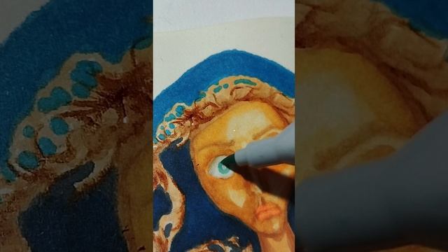 Рисую моё прокрастинационное альтер эго #скетч #маркеры