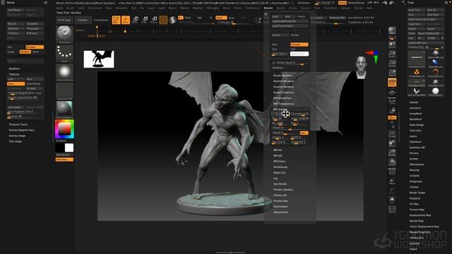 41 - Render Turntable Movies From Zbrush