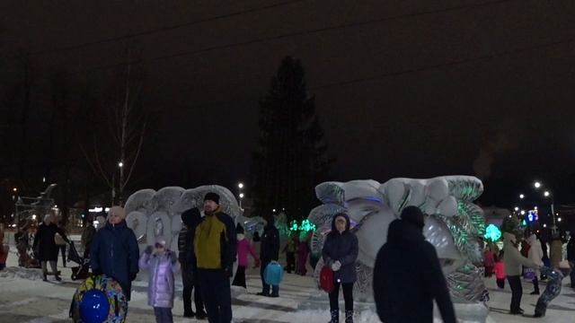 Открытие Новогодней Ёлки 2025г.!🌲⛄💫 г.Лысьва Пермский Край