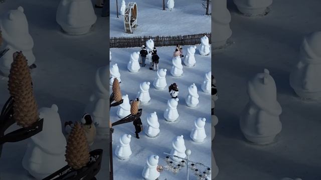 Самая романтичная ледяная скульптура появилась в Цзилине.