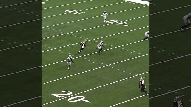 Juwan Johnson catches for a 25-yard Gain vs. Las Vegas Raiders