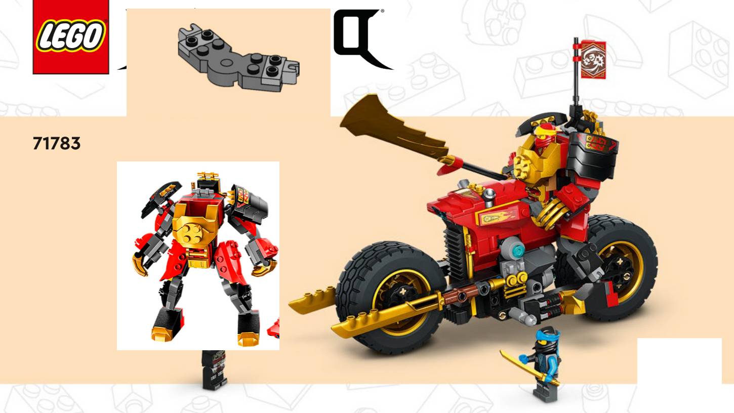 LEGO. Лего. робот мотоциклист. LEGO Ninjago 71783