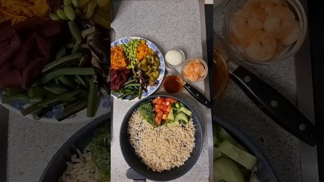 Пибимбап XXL (비빔밥) Big bibimbap. Самое вкусное блюдо из Кореи. Гигантский пибимпаб. ASMR версия