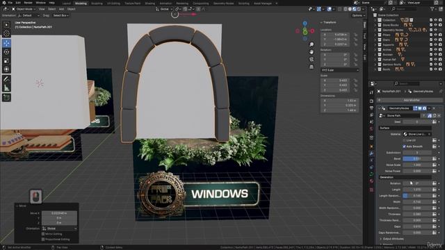 1. Lesson 61 - Modeling Windows for the Aztec Scene