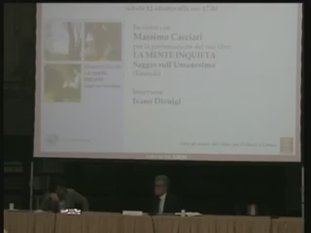 Massimo Cacciari "La mente inquieta" - Saggio sull’umanesimo