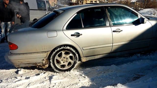 mercedes benz 320 w210 по снегу AKHALKALAKI ORJA