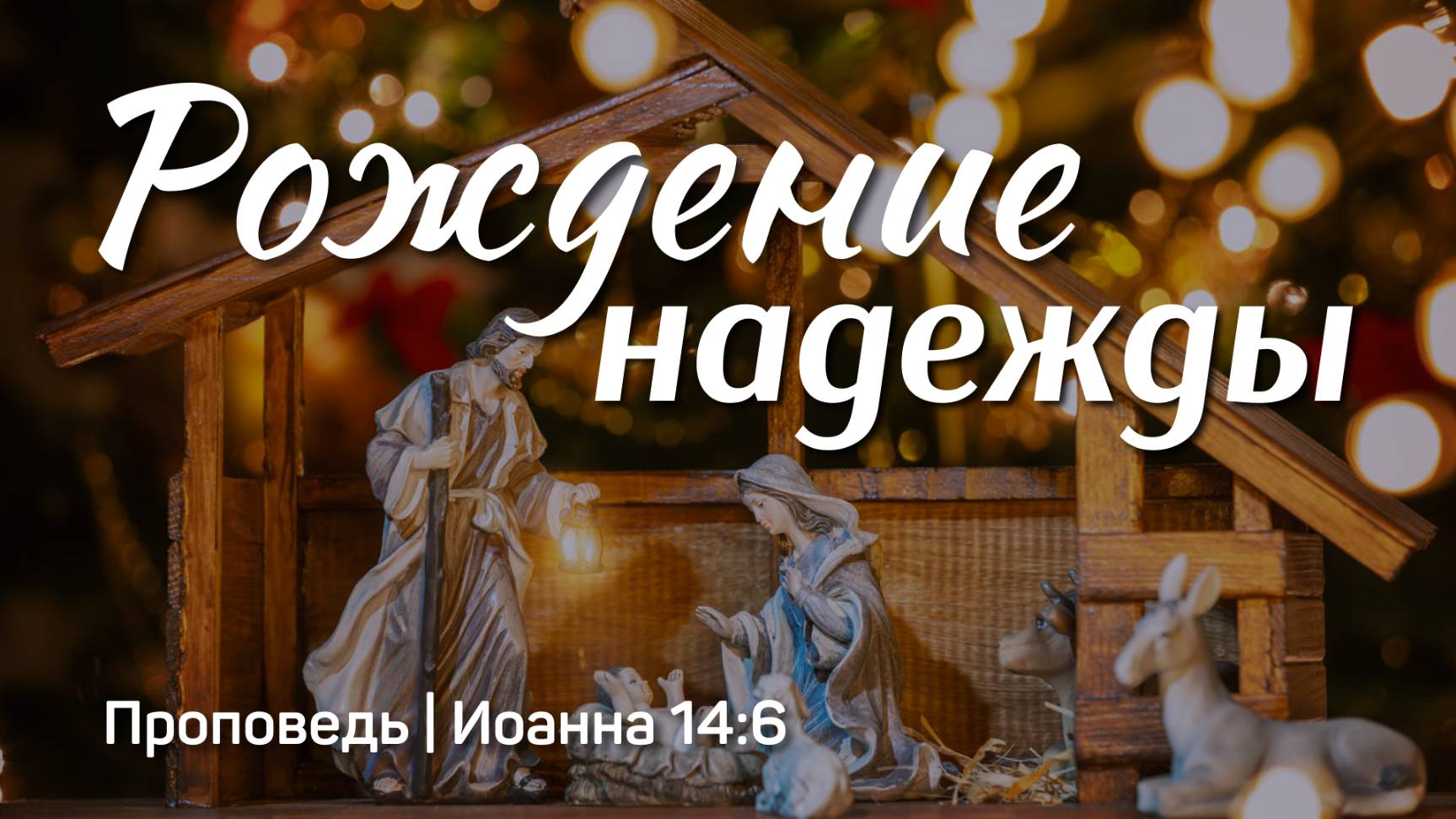 Рождение надежды | Иоанна 14:6 | Тагир Тухватуллин | 29 декабря 2024 г.