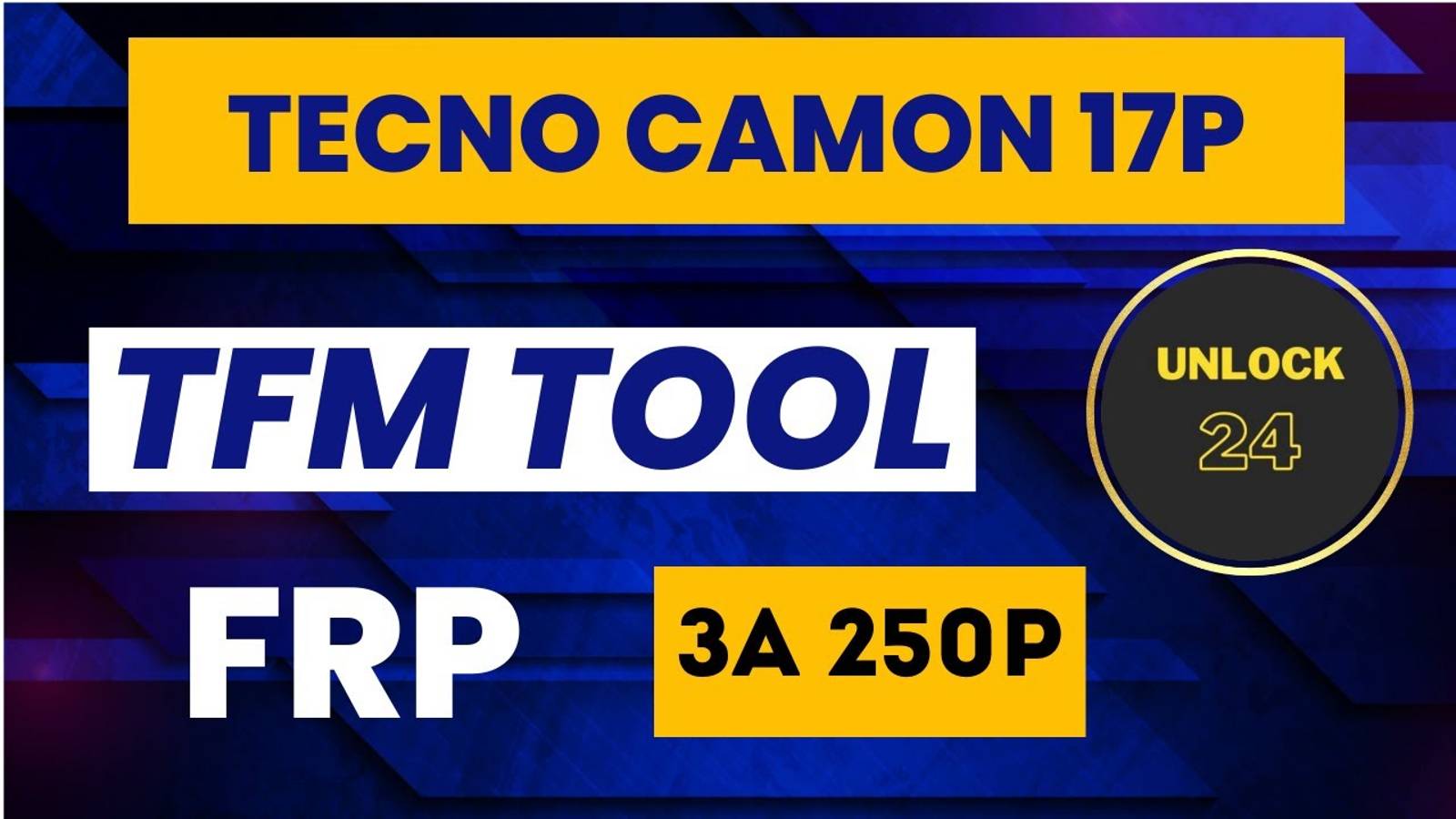 Tecno Camon 17p Frp Tfm tool