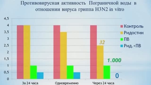 Пограничная Вода. Противовирусный эффект. Доклад 2019 г. Минск