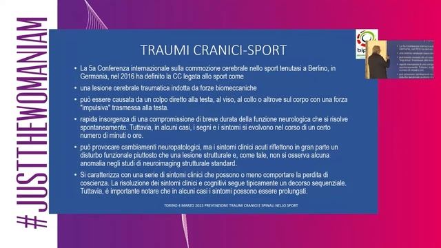 La Prevenzione dei traumi cranici e spinali nello Sport