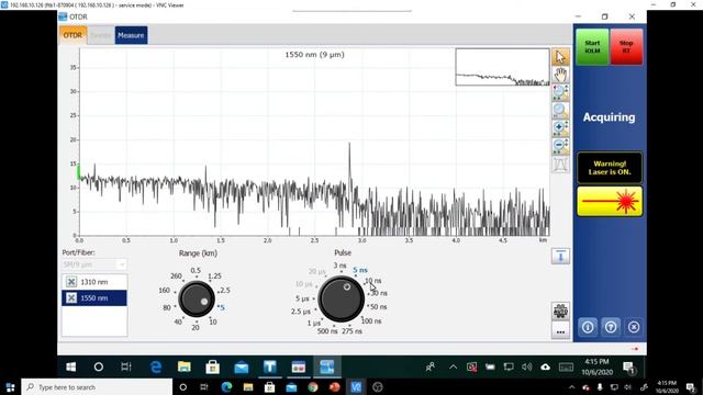 EXFO iOLM   Real Time OTDR Setup and Testing