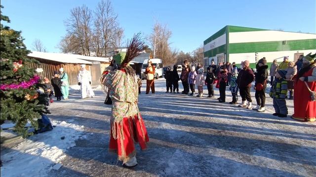 Новогодний автопробег Д. Мороза по Петушинскому району., пос. Труд