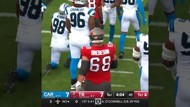 Devin Culp catches for a 17-yard Gain vs. Carolina Panthers