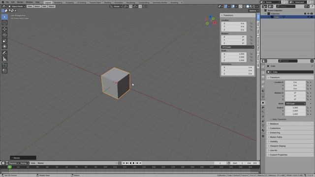 1.3. Моделирование в Blender 3D. (RU)