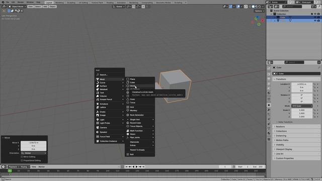 1.4. Моделирование в Blender 3D. (RU)