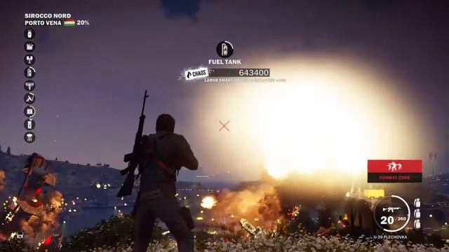 Just Cause 3 - Fuel tank explosion
