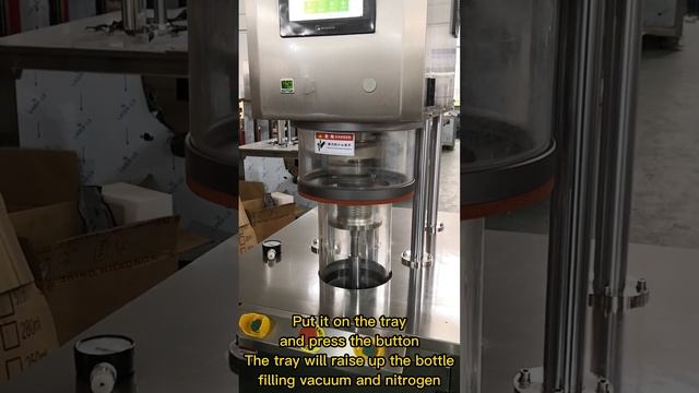 Semi-auto vacuum nitrogen filling and sealing machine