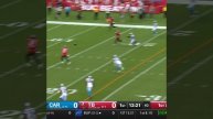 Payne Durham catches for a 31-yard Gain vs. Carolina Panthers