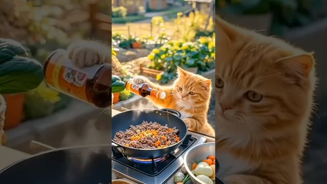 The cat is cooking #ai #cats #aicat #cat #catcute #cutecat