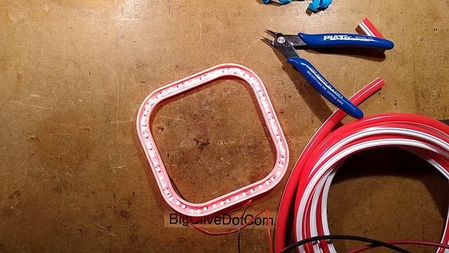 Testing a new 2-part style of LED "neon"