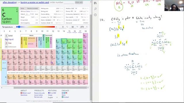 Explain why CHCl3 is a polar molecule but CCl4 is not