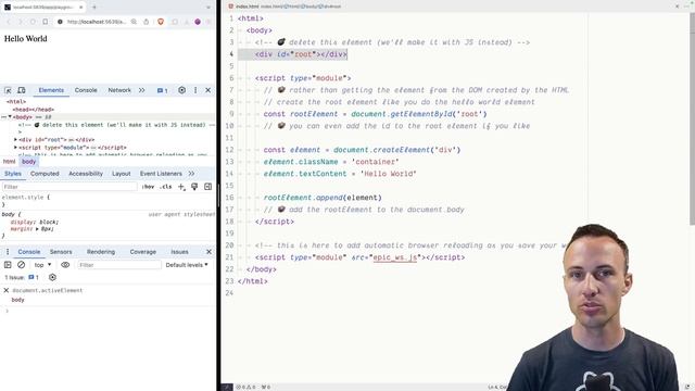 [Epic React]  004 Generate the Root Node _ Epic React by Kent C. Dodds