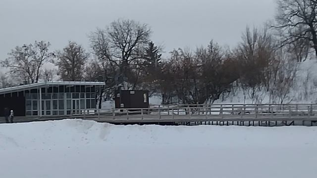 Саратов парк Семхоз зимой