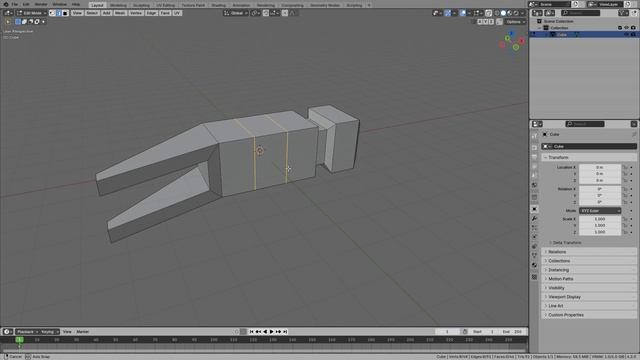 2.Упр. Моделирование в Blender 3D. (RU)