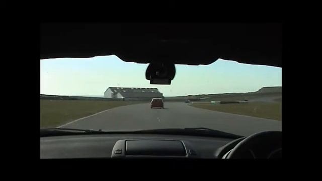 BMW Z4M Coupe chasing a JDM Civic Type-R  at Anglesey