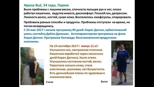 Ирина Вьё Париж лишний вес, кишечник, отечность    программа 90 дней решила кучу проблем