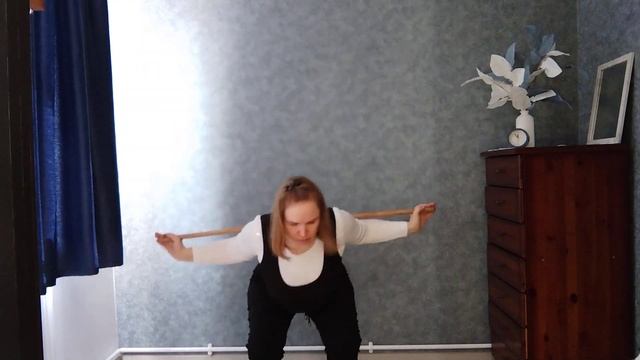 Упражнения с гимнастической палкой / Stick exercises