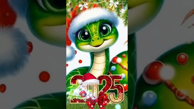 Змейка Новогодняя