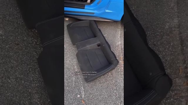 @TobyVegaD Upgraded his #Chevy #Camaro w/ our latest Custom Leather Interior Seat Cover🔵⚪️ - Part 2