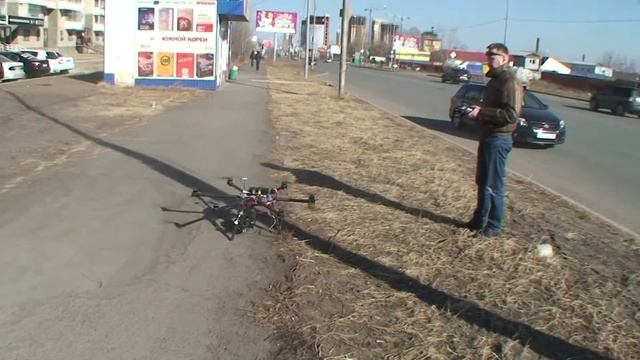 Как это было...  Полет над БЦ Капитал Красноряск
