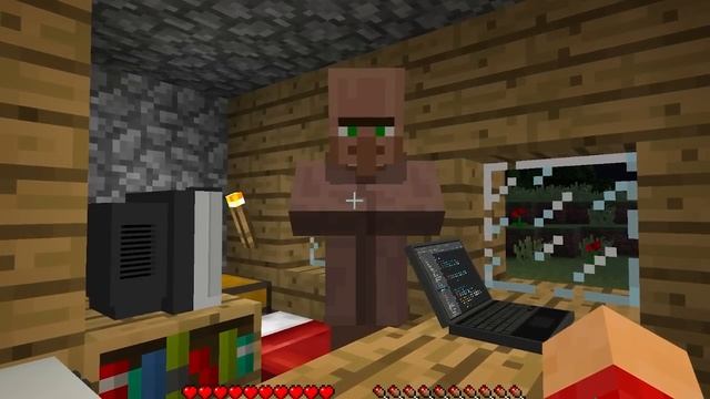 ЖИТЕЛЬ ПОСЕЛИЛСЯ ПРЯМО У МЕНЯ ПОД ДОМОМ В МАЙНКРАФТ | Компот Minecraft