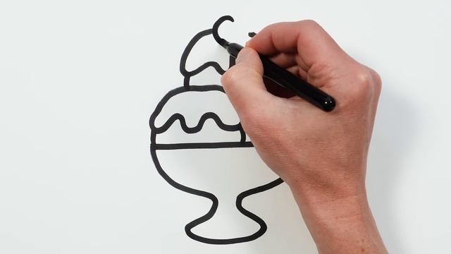 Кораблик - исование и Раскраска для детей! Давайте рисовать вместе