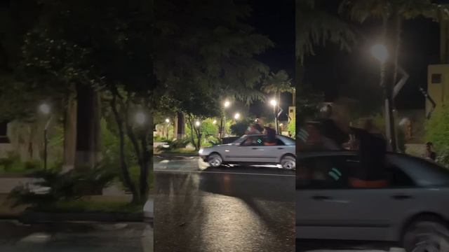 Кобулети празднует победу сборной Грузии над Португалией 27.07.2024