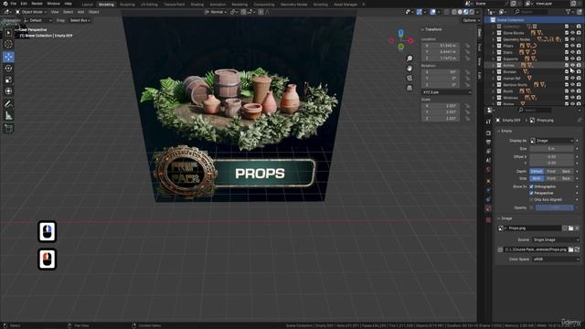1. Lesson 66 - Starting the Prop Pack for the Aztec Scene