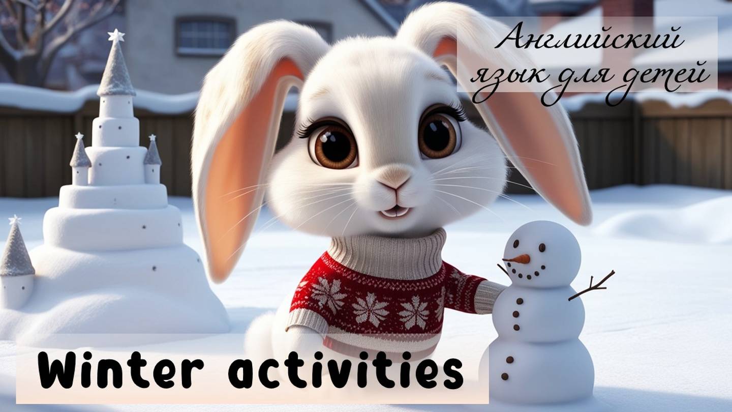 Урок английского языка для детей: Winter activities. Зимние развлечения.