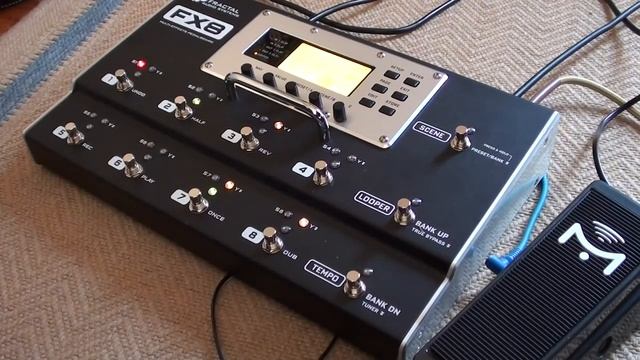 FAS_ FX8 Multi-Effects Pedalboard (as stomp box) - Demo - Laney VH100R