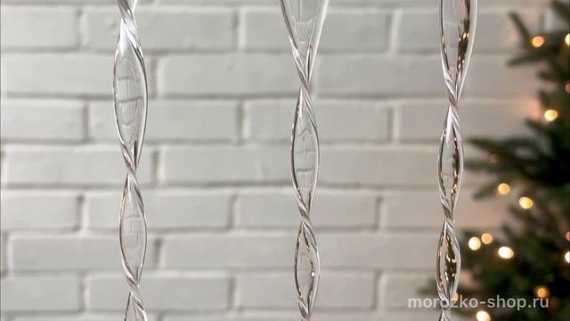 Набор ёлочных украшений СОСУЛЬКИ 'РАФФОР', стекло, 23 см, 3 шт., 4060401