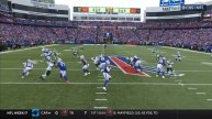 Josh Allen hits Mack Hollins over the middle for 23-yard pick up